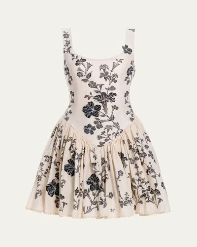 Agua By Agua Bendita Pluma Guayacan Mini Dress In Multicolor