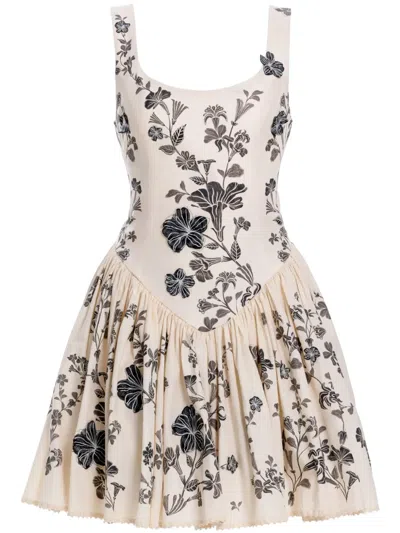 AGUA BY AGUA BENDITA PLUMA GUAYACAN MINI DRESS