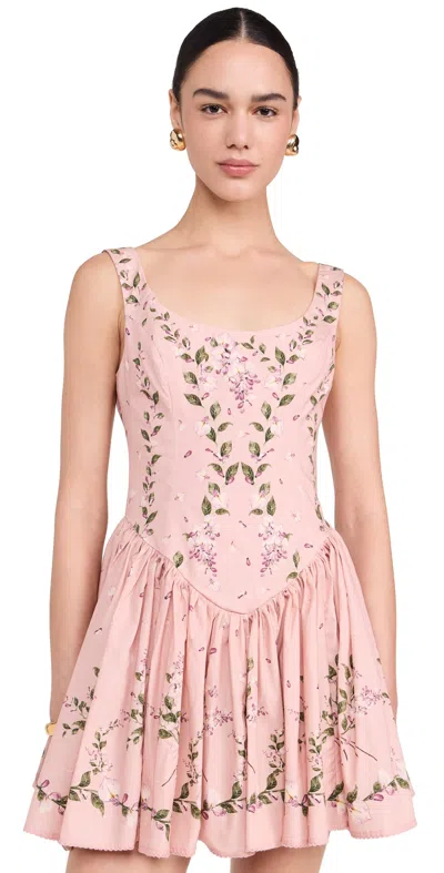 AGUA BY AGUA BENDITA PLUMA WISTERIA DRESS MULTICOLOR