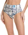 Agua By Agua Bendita Porcelana Bikini Bottom In Blue