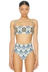 Agua By Agua Bendita Primavera Bikini Top In Cream Relato