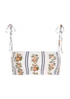 Agua By Agua Bendita Primavera Floral-print Bikini Top In Multi