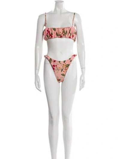 Pre-owned Agua By Agua Bendita Printed Bikini In Blue