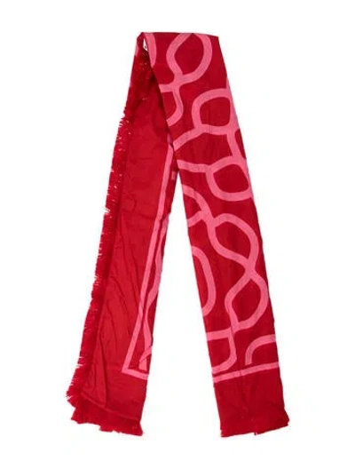 Pre-owned Agua By Agua Bendita Printed Pareo In Red