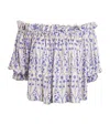 Agua By Agua Bendita Urucu Off-shoulder Blouse In Multi