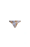 Agua By Agua Bendita Promesa Valle Floral-print Bikini Briefs In Blue
