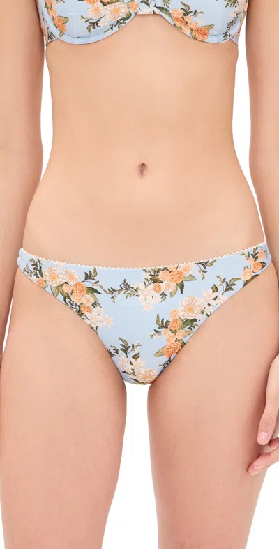 Agua By Agua Bendita Promesa Valle Floral-print Bikini Briefs In Multi