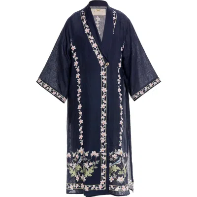 Agua By Agua Bendita Quimera Anhelo Kaftan In Blue