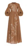 Agua By Agua Bendita Raquel Embroidered Maxi Dress