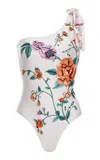 Agua By Agua Bendita Remedios Embroidered One-piece Bathing Suit In Floral