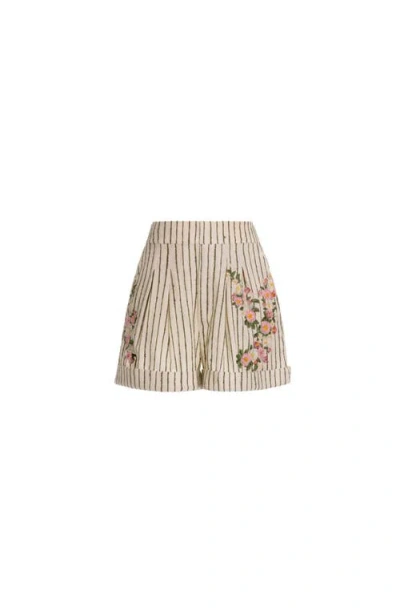 Agua By Agua Bendita Rommy Paraiso Shorts In Neutral