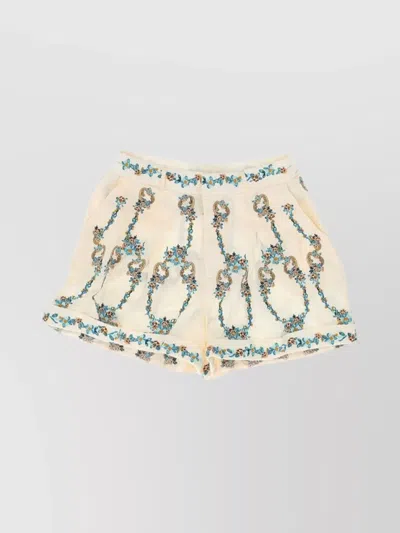 Agua By Agua Bendita Romy Florero 15029 Shorts In White