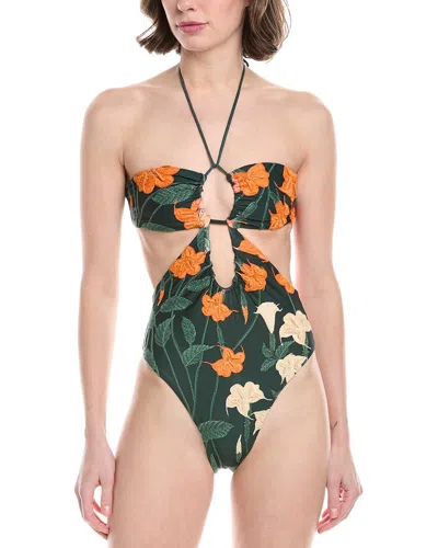 Agua By Agua Bendita Sabanero Nocturno Trikini One-piece In Animal Print