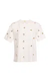 Agua By Agua Bendita Sama Paraiso Cotton Top In White