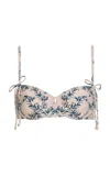 Agua By Agua Bendita Sentido Tie-detail Bikini Top In Neutral