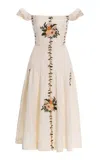 Agua By Agua Bendita Siembra Valle Printed Mini Dress In Brown
