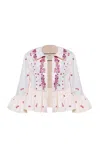 Agua By Agua Bendita Silene Cauca Embroidered Cotton Coat In Animal Print