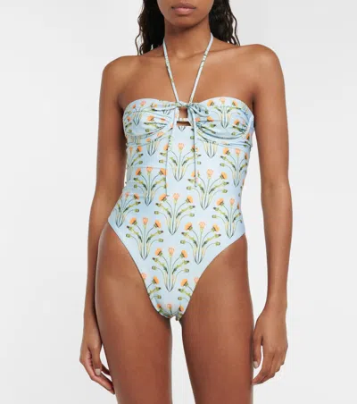 Agua By Agua Bendita Diente De Leon Amanec One-piece In Blue