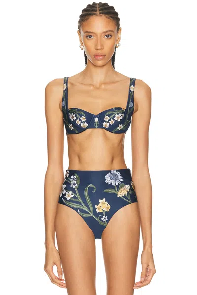 Agua By Agua Bendita Zucchini Laguna Bikini Top In Multi