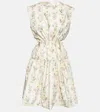 Agua By Agua Bendita Sucre Sleeveless Floral Poplin Mini Dress In Pradera