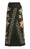 Agua By Agua Bendita Tierra Orquidea Cotton Pareo In Green
