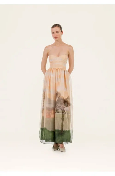 Agua By Agua Bendita Tonia Paraiso Maxi Dress In Brown