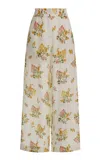 Agua By Agua Bendita Tota Floral Wide-leg Pants