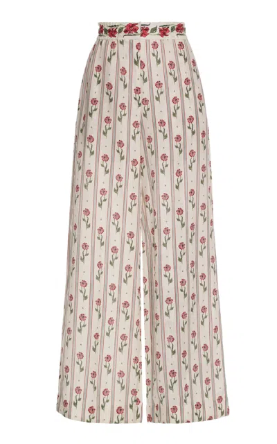 Agua By Agua Bendita Tota Patterned Wide-leg Pants