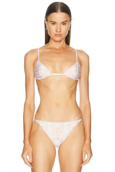 Agua By Agua Bendita Tulua Bikini Top In Pink