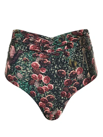 Agua By Agua Bendita Vaiven Colibri Bikini Bottoms In Green