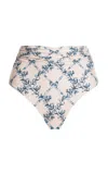 Agua By Agua Bendita Vaivén High-rise Bikini Bottom In Neutral