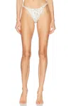 Agua By Agua Bendita Vera Chinesis Ruffled Floral-print Recycled Bikini Briefs In Multicolor