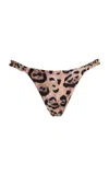 Agua By Agua Bendita Vera Leopard-print Bikini Bottom In Animal