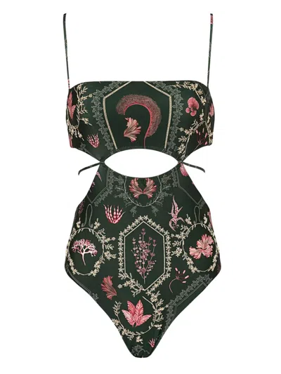 Agua By Agua Bendita Victoriana Encaje One Piece Swimsuit In 多色