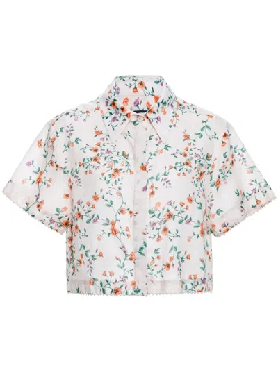 Agua By Agua Bendita Virtuosa Chinesis Shirt In White