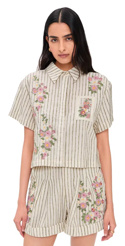 Agua By Agua Bendita Virtuosa Paraiso Shirt Multicolor In Neutral