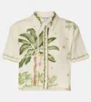 Agua By Agua Bendita Virtuosa Wild Embroidered Linen Shirt