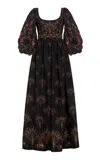 Agua By Agua Bendita Viviane Puff-sleeve Maxi Dress