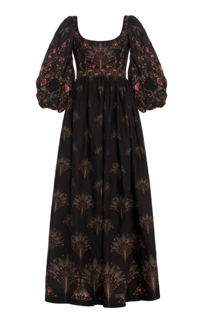 Agua By Agua Bendita Viviane Puff-sleeve Maxi Dress