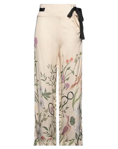 Agua By Agua Bendita Woman Pants Beige Size M Viscose, Recycled Viscose