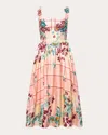 Agua By Agua Bendita Miramar Prado Linen Midi Dress In Prado