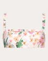 Agua By Agua Bendita Olmo Jardinera Embroiderd Bikini Top In Jardinera