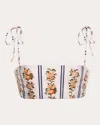 Agua By Agua Bendita Primavera Floral-print Bikini Top In Multi