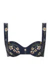 Agua By Agua Bendita Zucchini Floral Bikini Top