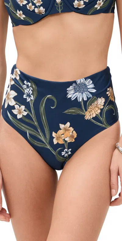 Agua By Agua Bendita Zucchini Laguna Bikini Bottoms Multicolor In Blue