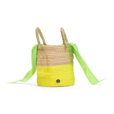 Agua D'mar Exclusive Neon Bucket Yellow Shoulder Bag