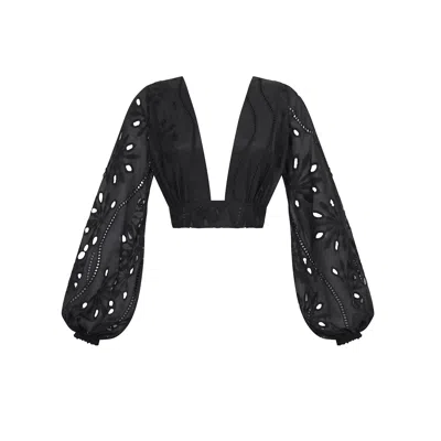 Aguaclara Women's Black Ebano Blouse