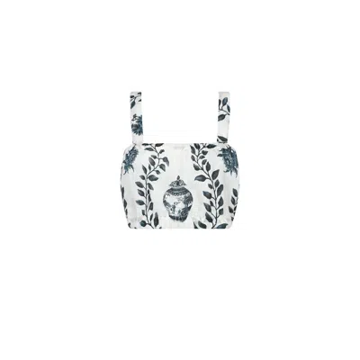 Aguaclara Women's Blue Dynastie Crop Top