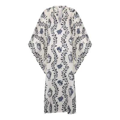 Aguaclara Women's Blue Dynastie Long Kaftan