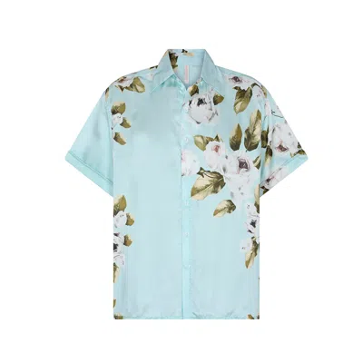 Aguaclara Women's Blue Jardins Mens Shirt